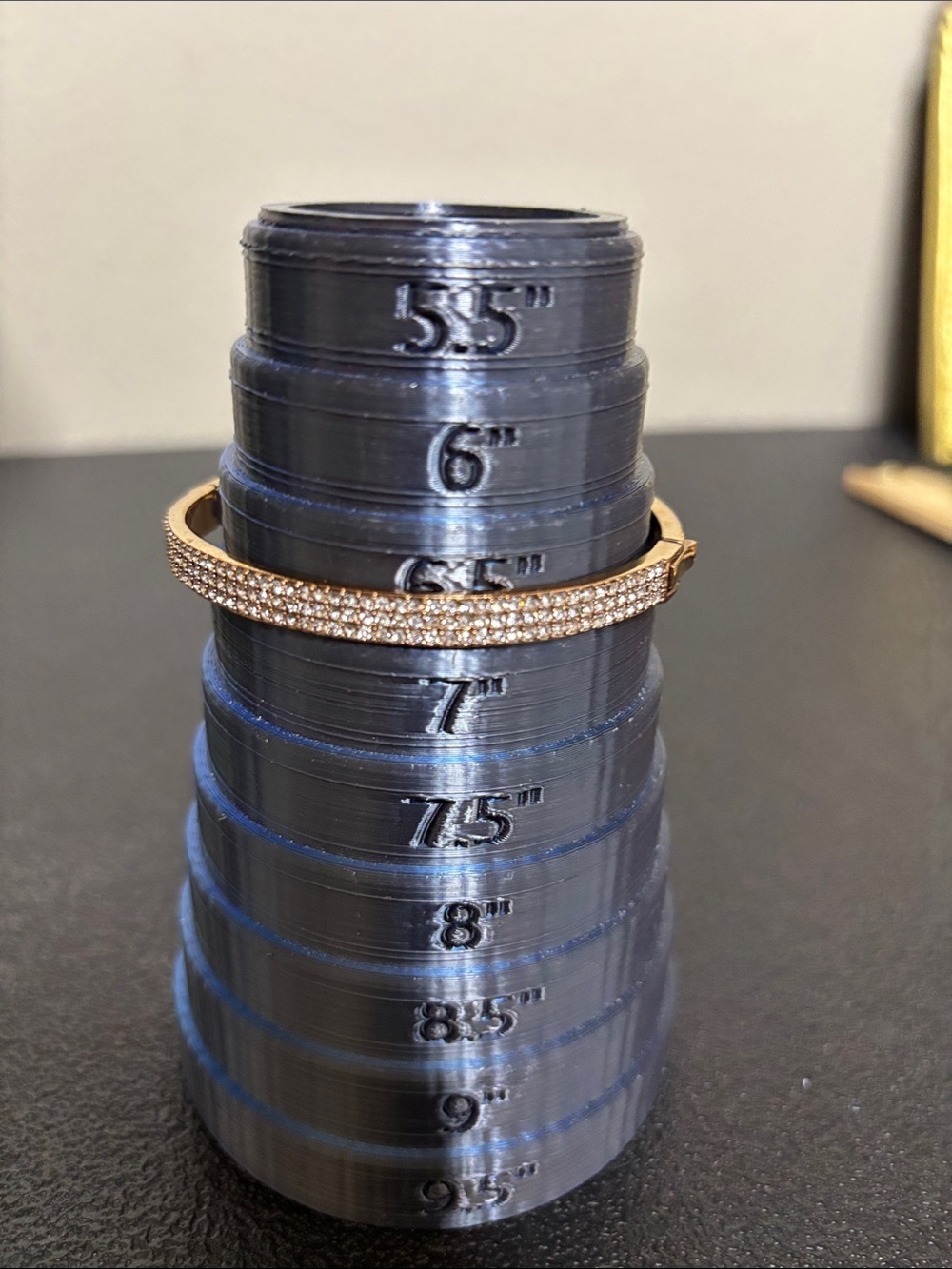 Kate Spade Pavé Crystal Bangle Bracelet in Rose Gold - Picture 7 of 7
